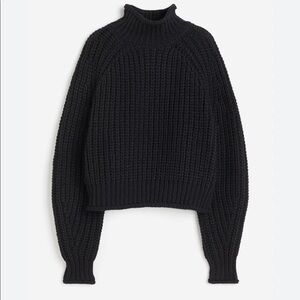 Mock neck knit sweater